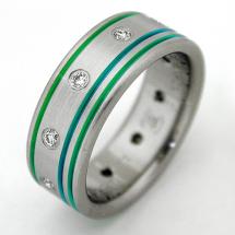 Titanium Wedding Ring by Exotica Jewelry