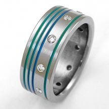 Titanium Wedding Ring by Exotica Jewelry