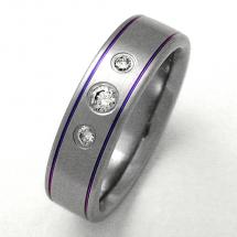 Titanium Wedding Ring by Exotica Jewelry