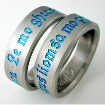 Titanium Wedding Ring by Exotica Jewelry