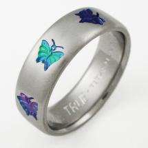 Titanium Wedding Ring by Exotica Jewelry