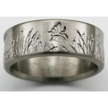 Titanium Wedding Ring by Exotica Jewelry