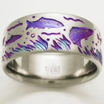 Titanium Wedding Ring by Exotica Jewelry