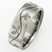 Titanium Wedding Ring by Exotica Jewelry