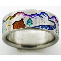 Titanium Wedding Ring by Exotica Jewelry