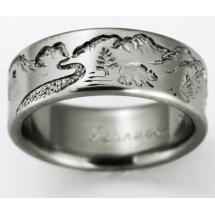 Titanium Wedding Ring by Exotica Jewelry