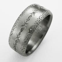 Titanium Wedding Ring by Exotica Jewelry