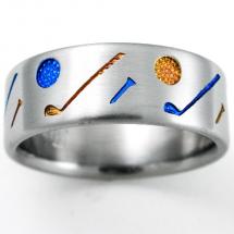 Titanium Wedding Ring by Exotica Jewelry