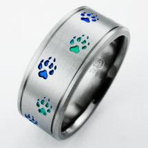 Titanium Wedding Ring by Exotica Jewelry