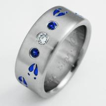 Titanium Wedding Ring by Exotica Jewelry