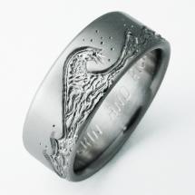 Titanium Wedding Ring by Exotica Jewelry