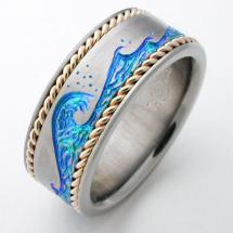 Titanium Wedding Ring by Exotica Jewelry