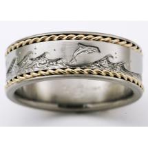 Titanium Wedding Ring by Exotica Jewelry