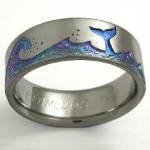 Titanium Wedding Ring by Exotica Jewelry