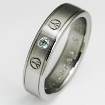 Titanium Wedding Ring by Exotica Jewelry