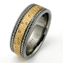 Titanium Wedding Ring by Exotica Jewelry