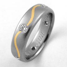 Titanium Wedding Ring by Exotica Jewelry