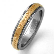 Titanium Wedding Ring by Exotica Jewelry