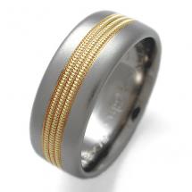 Titanium Wedding Ring by Exotica Jewelry