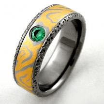 Titanium Wedding Ring by Exotica Jewelry