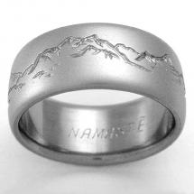 Titanium Wedding Ring by Exotica Jewelry