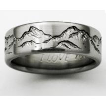 Titanium Wedding Ring by Exotica Jewelry