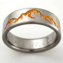 Titanium Wedding Ring by Exotica Jewelry