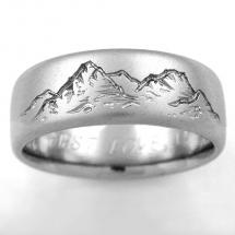 Titanium Wedding Ring by Exotica Jewelry