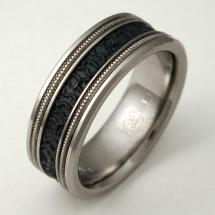 Titanium Wedding Ring by Exotica Jewelry