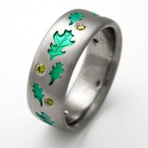 Titanium Wedding Ring by Exotica Jewelry