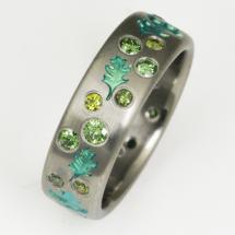 Titanium Wedding Ring by Exotica Jewelry