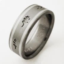 Titanium Wedding Ring by Exotica Jewelry