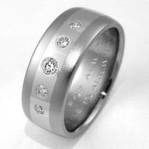 Titanium Wedding Ring by Exotica Jewelry