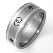 Titanium Wedding Ring by Exotica Jewelry