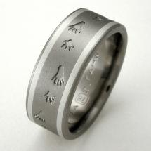 Titanium Wedding Ring by Exotica Jewelry